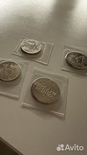 Монеты сочи 2014 4 штуки