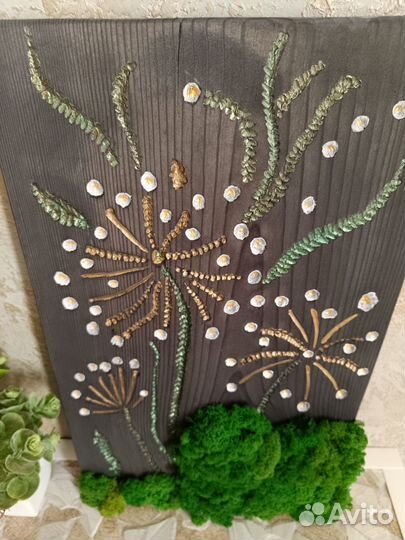 Интерьерная картина стабилизированный мох