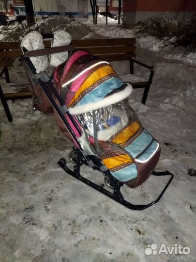 Сани коляска ника7/3