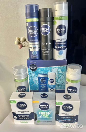 Лосьон и бальзам после бритья nivea новый