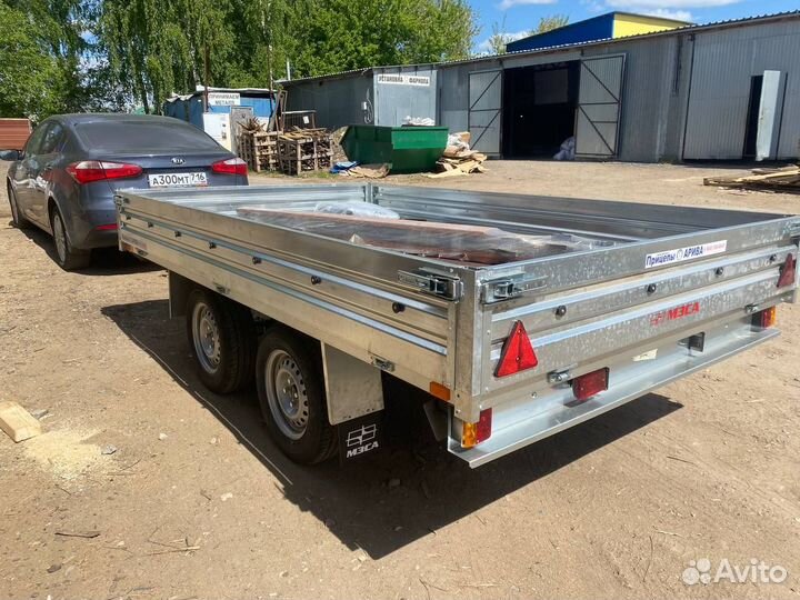 Прицеп мзса 817738 3м двухосный. Установка фаркопа