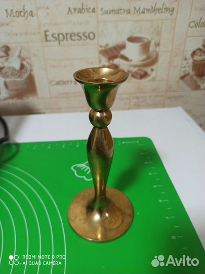 Подсвечник латунь 18 см