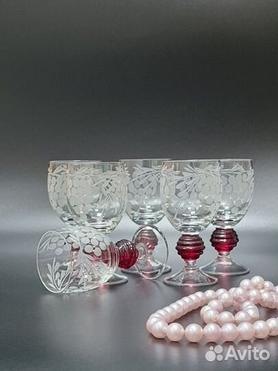 Рюмки, набор Богемия СССР