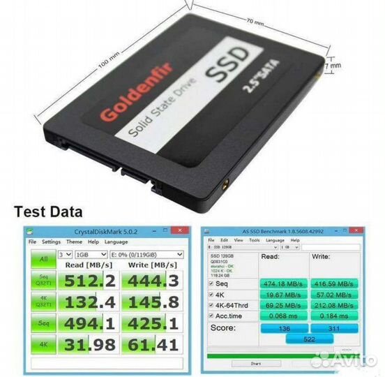 Диск ssd 120 гб 2.5