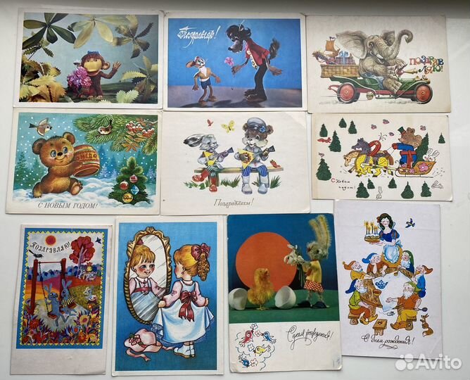 Детские открытки, СССР