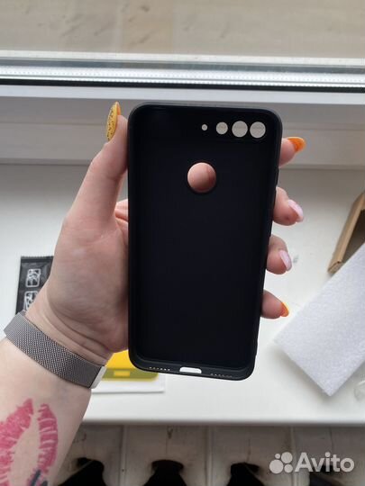 Чехол и стекло на Honor7A Pro,Honor7 C