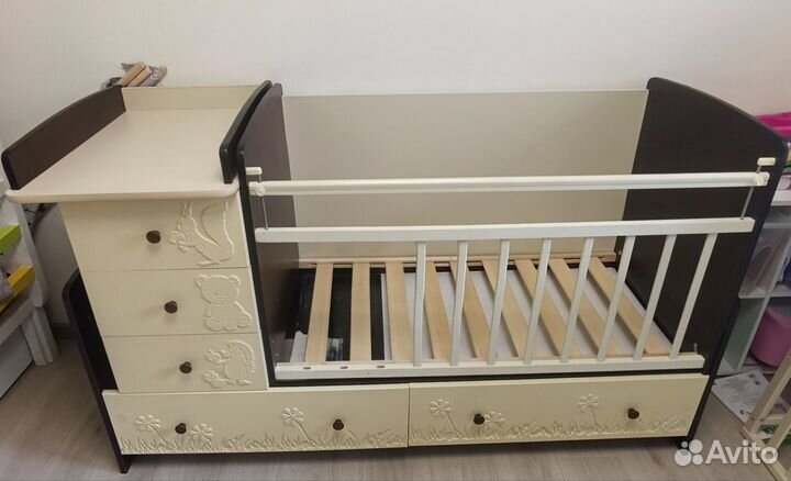 Детская кровать с матрасом 120х60