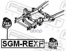 Подушка двигателя передняя (гидравлическая) SGM
