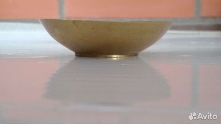 Блюдце бронзовое иудаика семисвечник