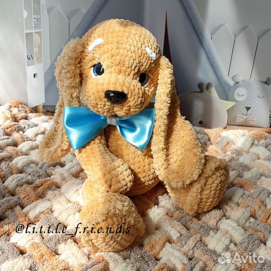 Вязаная игрушка Спаниелька