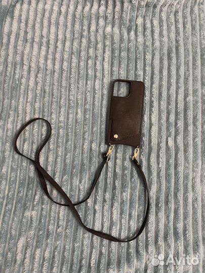 Чехол на iPhone 13 pro max кожаный