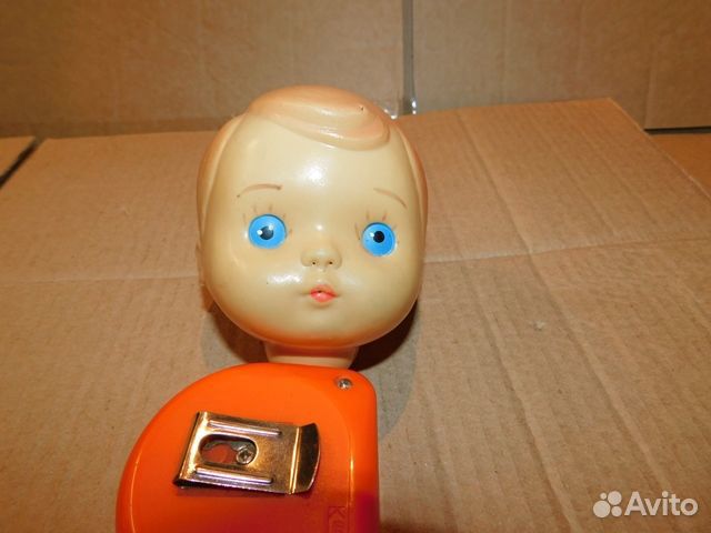 Голова старинной куклы мальчика-пупса периода СССР