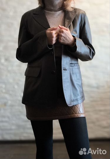 Юбка из экокожи