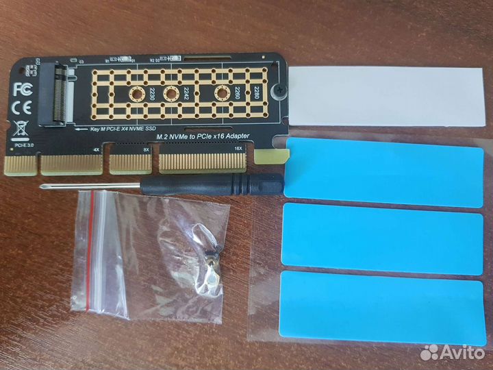 Переходник адаптер m.2 pci 16x 3.0