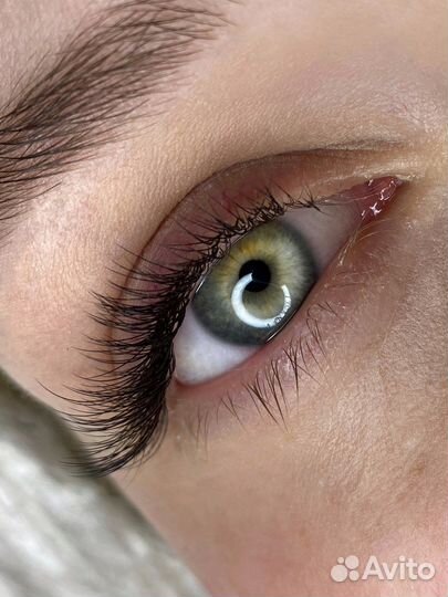 Наращивание ресниц 3Д классика 2Д мокрый