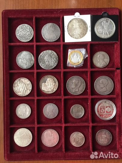 Серебряные монеты разные