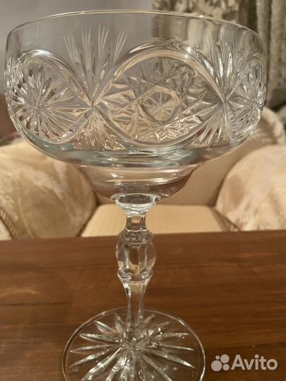 Хрустальная Ваза на ножке СССР