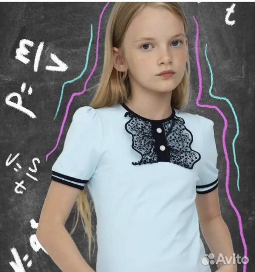 Школьные блузки для девочки 134