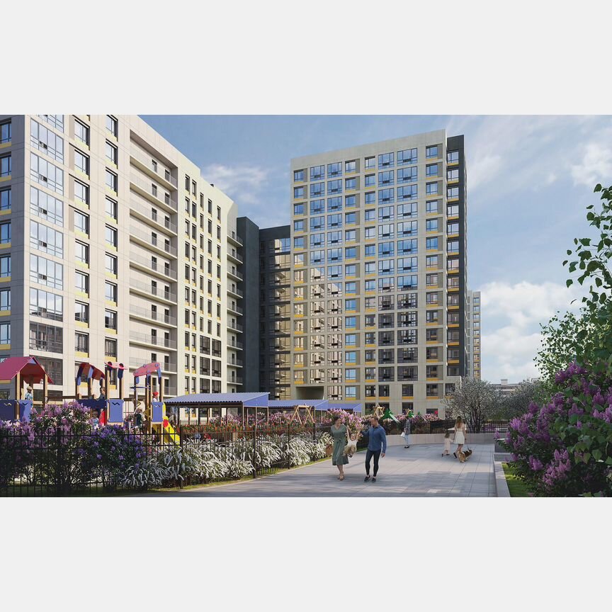 2-к. квартира, 69,3 м², 7/18 эт.