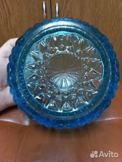 Ваза из цветного стекла СССР