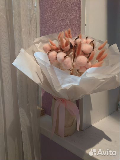 Букет из хлопка