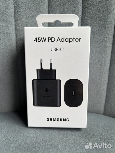 Зарядка на samsung 45w black original