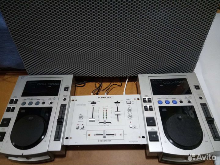 Pioneer cdj 100s пара + микшер Phonic MX202