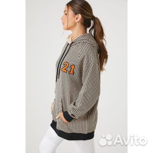 Флисовая толстовка с нашивкой гусиные лапки 21 For