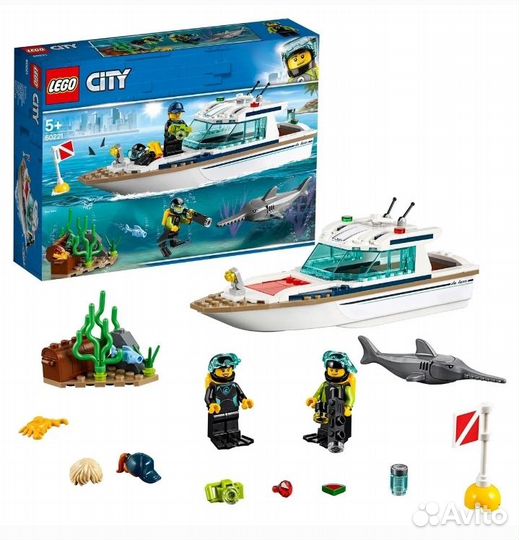 Lego City Great Vehicles Яхта для дайвинга 60221