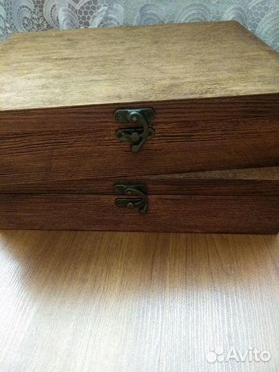 Деревянные сувенирные коробки. Новые