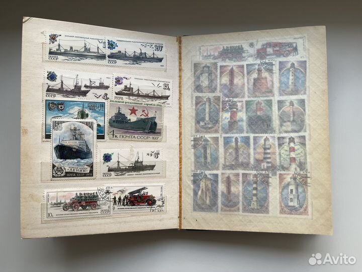 Коллекция марок в альбоме