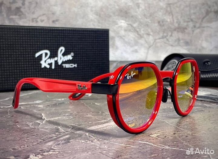 Очки Ray Ban Ferrari красный градиент