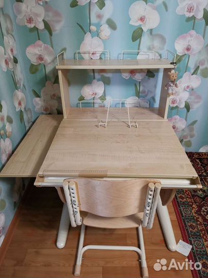 Детская растущая парта со стулом