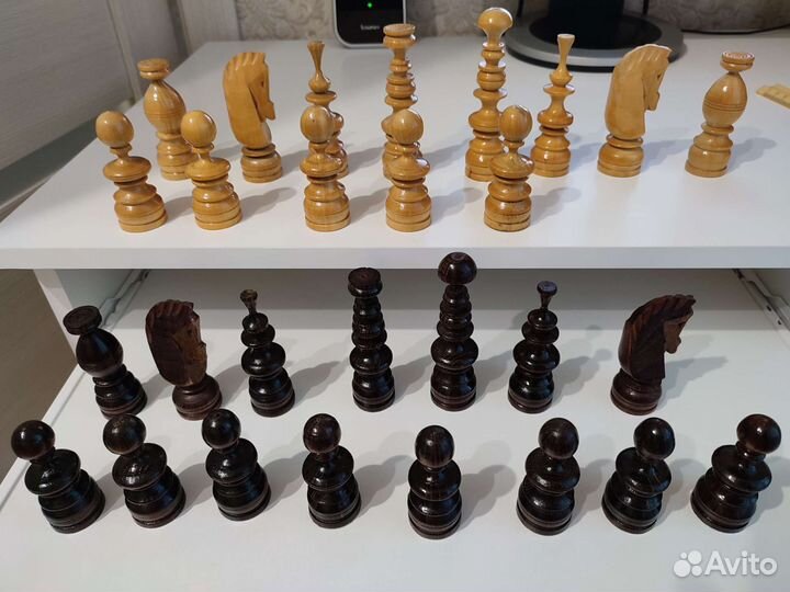 Шахматы деревянные большие с доской СССР