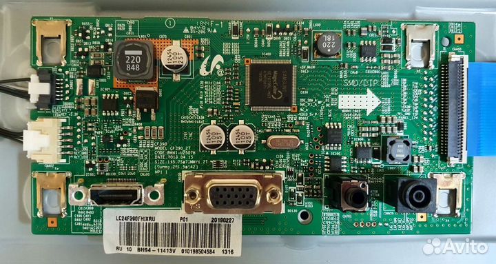 Запчасти от LED монитора Samsung C24F390FHI №2