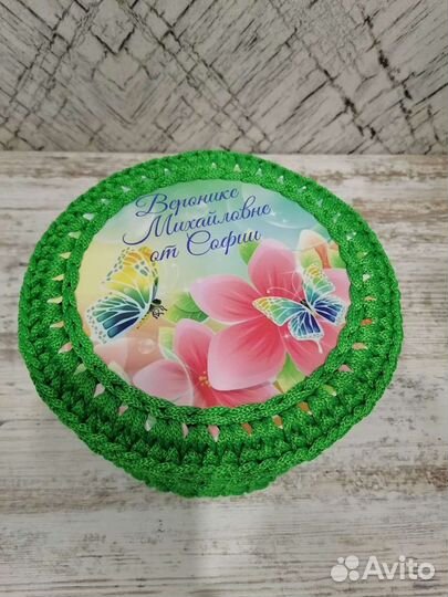 Шкатулка вязаная