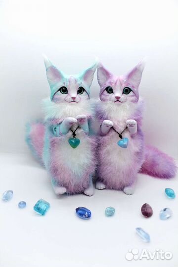 Рысь игрушка коллекционная Ooak