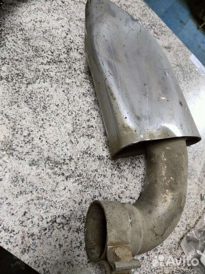 Глушитель левый volkswagen touareg 2 рестайлинг