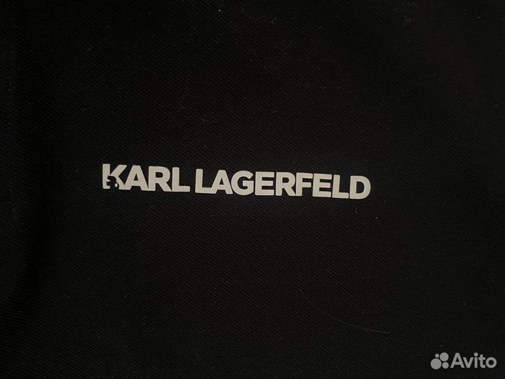 Черное поло Karl Lagerfeld