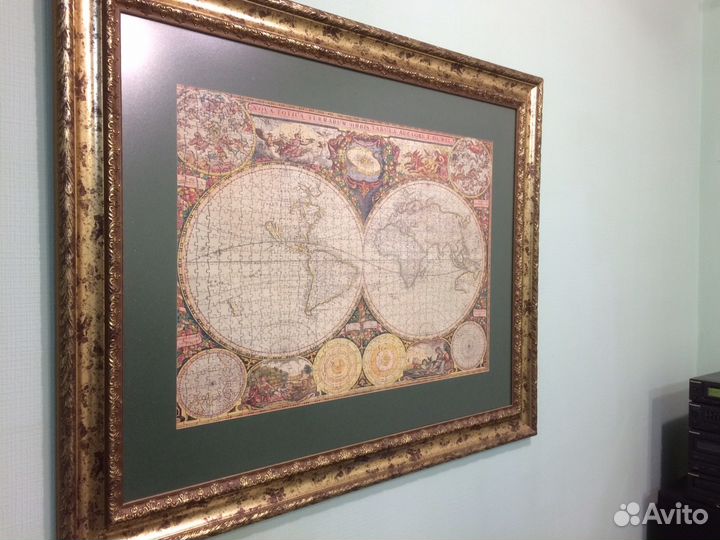 Старинная карта древнего мира