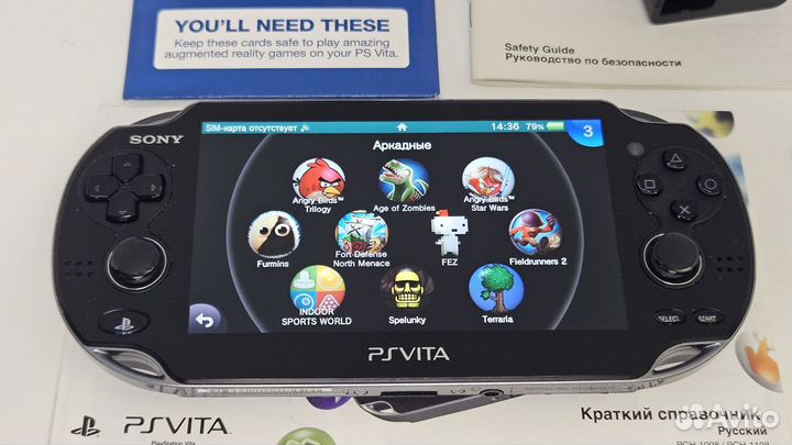 PS Vita 3G/Wi-Fi 64GB 100 игр
