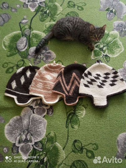 Шапка трикотажная для бани