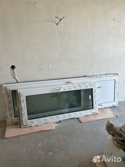 Балконный блок с дверью бу