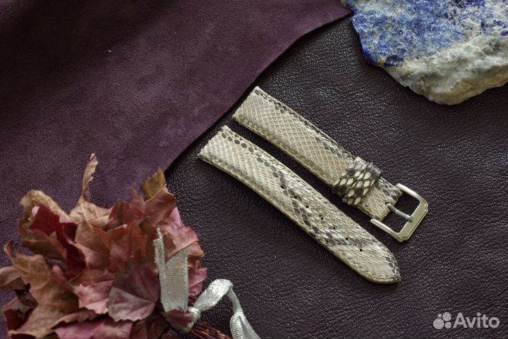 Ремешок на часы Guess, кожа питона. Handmade