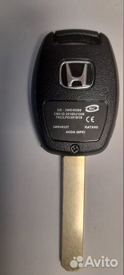 Ключ для Honda Pilot с 2009 по 2016 г