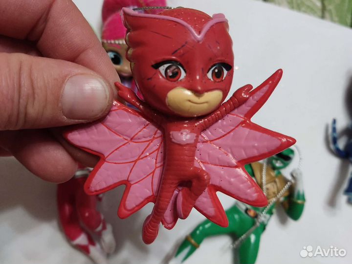 Елочные игрушки с героями мультфильмов набор