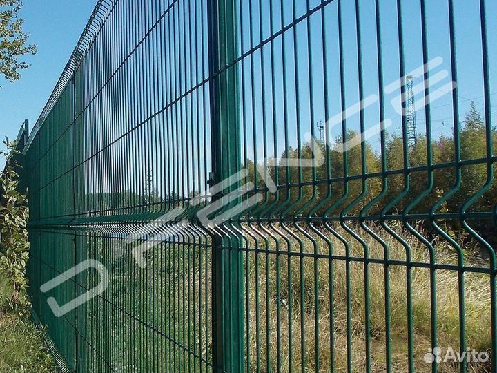 Забор 3D сетка, 3д панель 2,7х1,47 м, д.3 мм, Zn