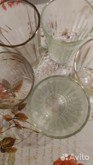 Стекло граненое ссср(стопки стаканы)