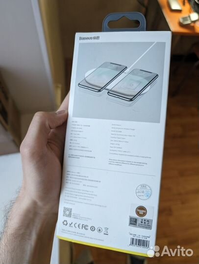 Беспроводная зарядка 2 в 1 Baseus Wireless Charger
