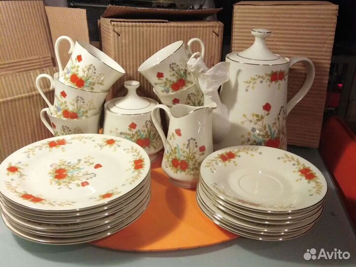 Сервиз чайный кофейный новый